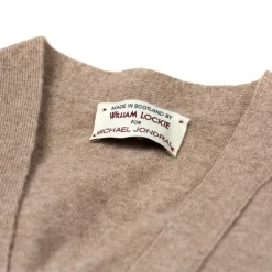 William Lockie Cardigan "Oxton Cardigan" Made Of Fine Scottish 1 Ply Cashmere