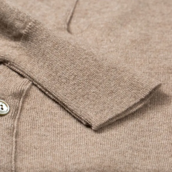 William Lockie Cardigan "Oxton Cardigan" Made Of Fine Scottish 1 Ply Cashmere