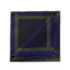 Simonnot-Godard Checked Pocket Square "Nouveau Tartan 1972" In Pure Cotton