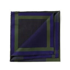 Simonnot-Godard Checked Pocket Square "Nouveau Tartan 1972" In Pure Cotton
