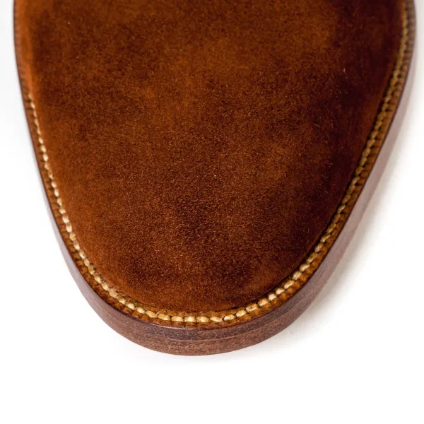 Saint Crispin's Chelsea Boot Made Of Brown "Hunting" Suede