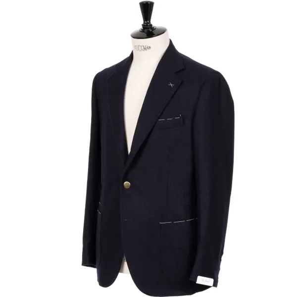 De Petrillo Club Button Jacket Made Of Wool And Cashmere By Drago - Ha