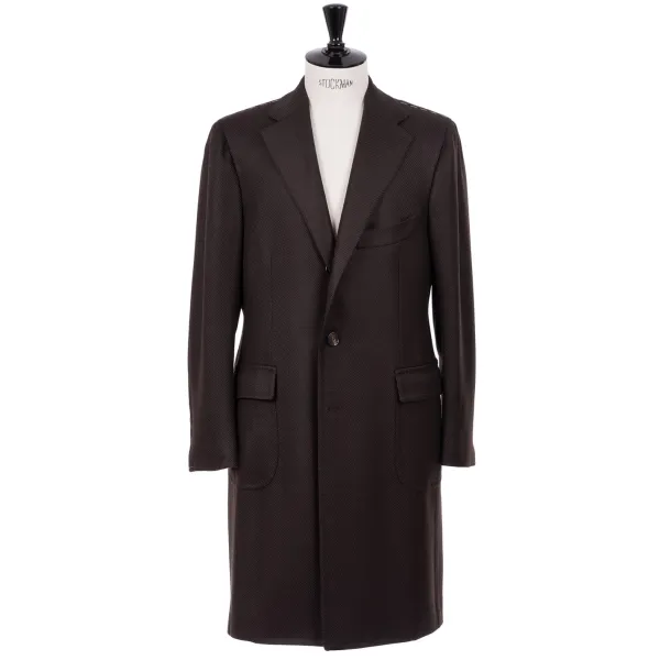 Cesare Attolini Coat "Capodimonte" From Scottish Lambswool And Cashmere - Pure Handwor