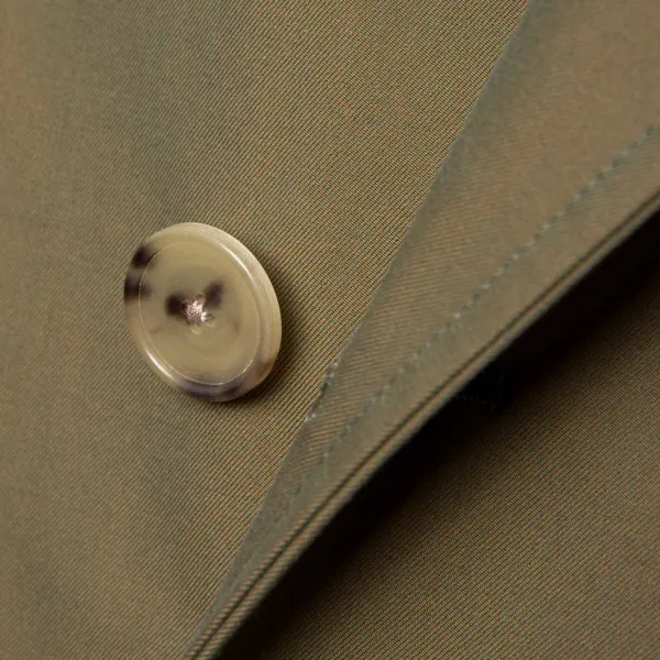 Coherence Coat "Fou Fou Ii" Made Of Japanese Cotton Gabardine