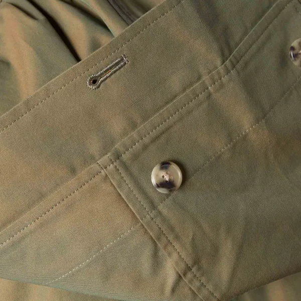Coherence Coat "Fou Fou Ii" Made Of Japanese Cotton Gabardine