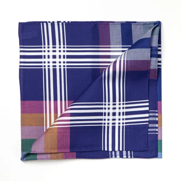Simonnot-Godard Colorful Patterned Cotton Handkerchief "Madras"