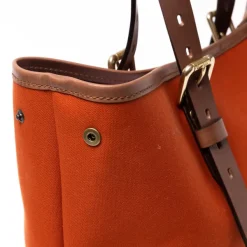 Felisi Cotton Canvas And Saddle Leather Bag