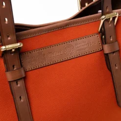 Felisi Cotton Canvas And Saddle Leather Bag