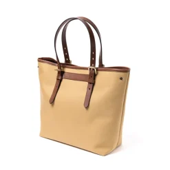 Felisi Cotton Canvas And Saddle Leather Bag