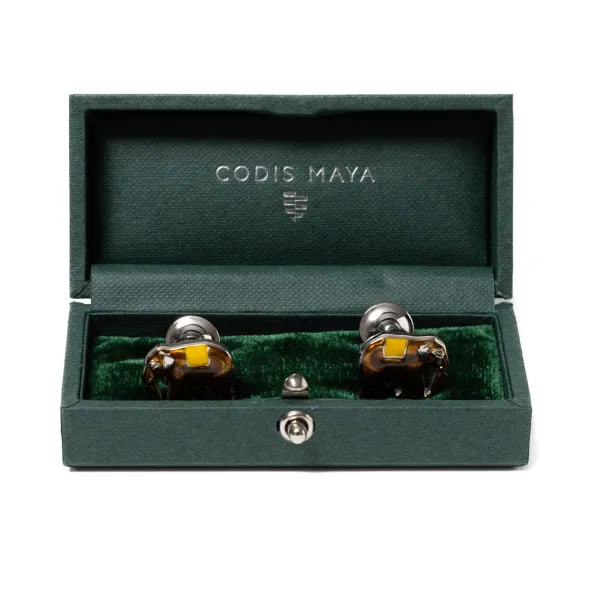 Codis Maya Cufflink "Elephant" - Handmade