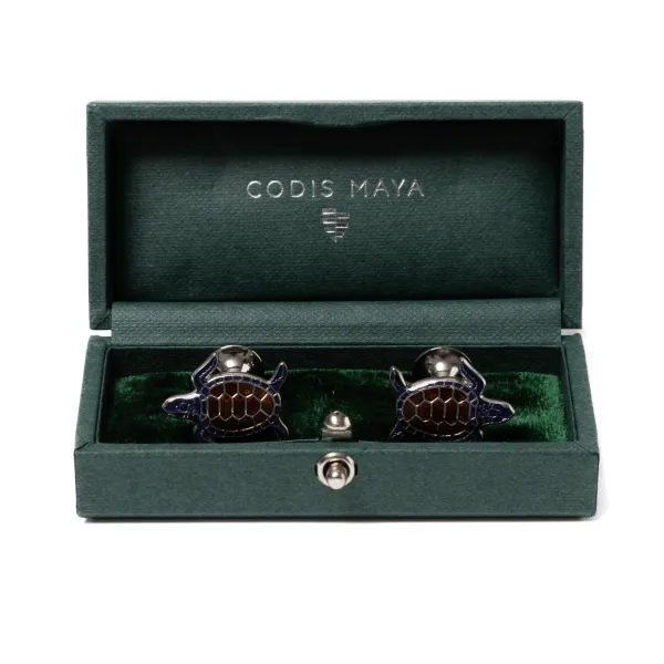 Codis Maya Cufflink "Turtle" - Handmade