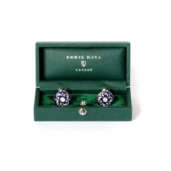 Codis Maya Cufflinks "Navy Persian"