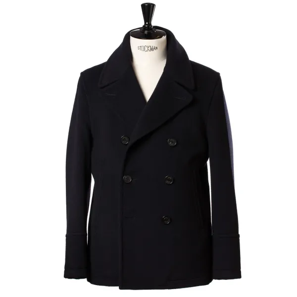 Sealup Dark Blue Caban Jacket "Amalfi" Made Of Water Repellent Wool