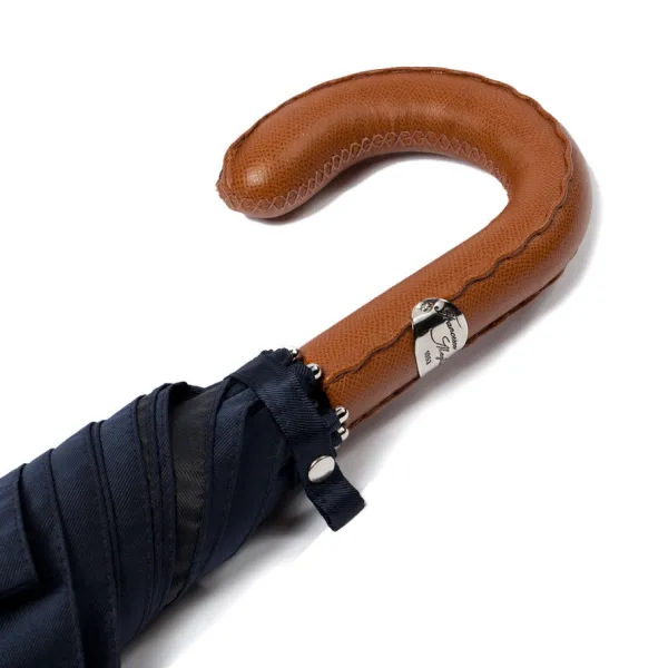 Maglia Dark Blue Sporty Umbrella With Hand-Sewn Leather Handle