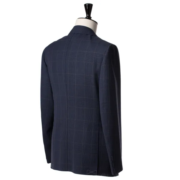 Cesare Attolini Dark Blue Suit "Magistrale" Made Of English High Twist Wool - Purely H
