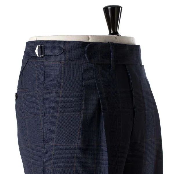 Cesare Attolini Dark Blue Suit "Magistrale" Made Of English High Twist Wool - Purely H