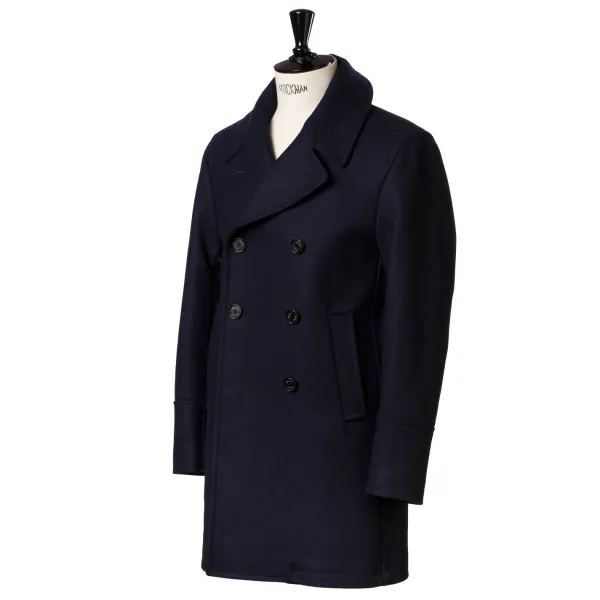 Sealup Dark Blue Wool Pea Coat "Genova"