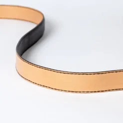 Saint Crispin's Dark Brown Calfskin Belt - Hand-Colored