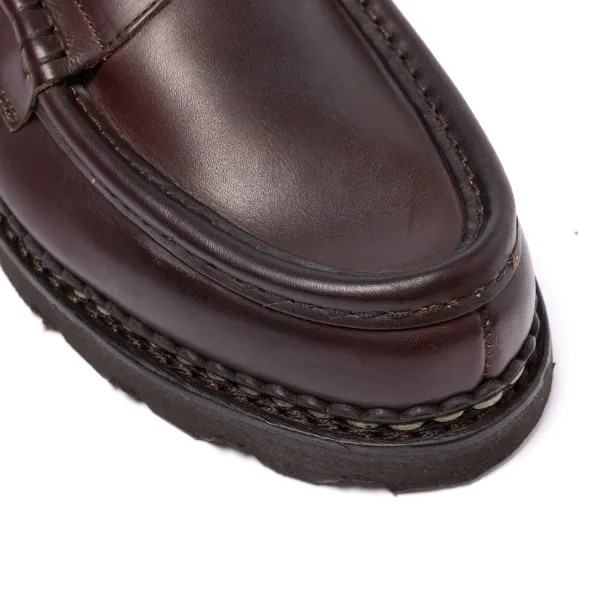 Paraboot Dark Brown "Reims" Waxed Calfskin Loafer