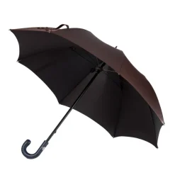 Maglia Dark Brown Sporty Umbrella With Hand-Sewn Leather Handle