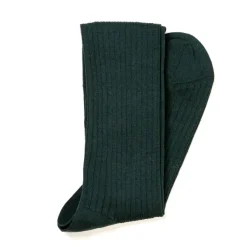 Sozzi Dark Green Ribbed Stockings