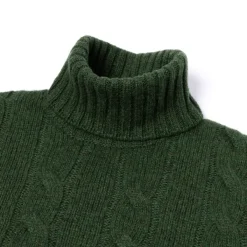Di Poldo Delle Alpi Torino" Turtleneck Sweater In Pure Cariaggi Cashmere - Hand
