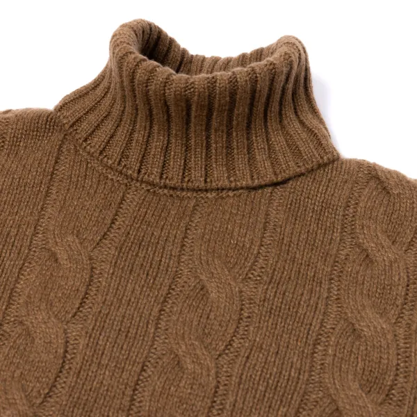 Di Poldo Delle Alpi Torino" Turtleneck Sweater In Pure Cariaggi Cashmere - Hand