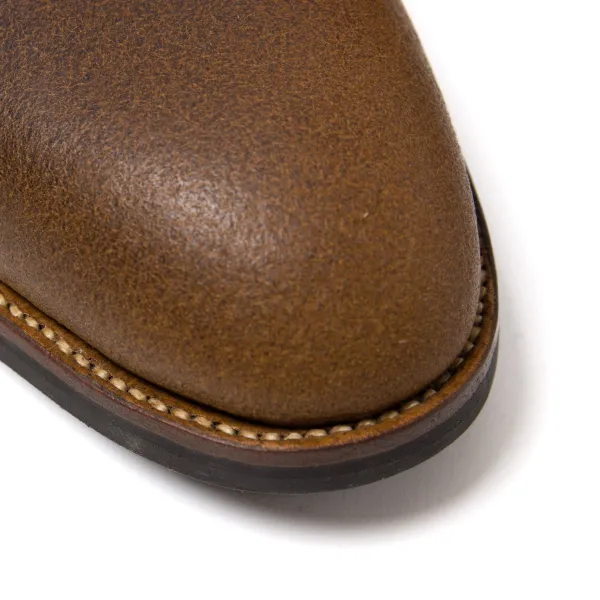 Saint Crispin's Derby Boot "Mountain Walk" Made Of Brown Juchten Leather - E
