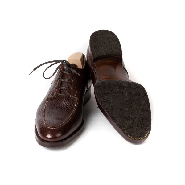 Saint Crispin's Derby "Ghillie" Made Of Brown Calfskin "Russian Calf" - Purely Handcra