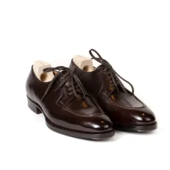 Saint Crispin's Derby "Split Toe Apron" Made From Brown Calfskin - Purely Handcrafted