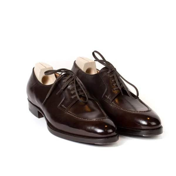 Saint Crispin's Derby "Split Toe Apron" Made From Brown Calfskin - Purely Handcrafted