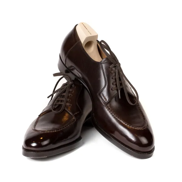 Saint Crispin's Derby "Split Toe Apron" Made From Brown Calfskin - Purely Handcrafted