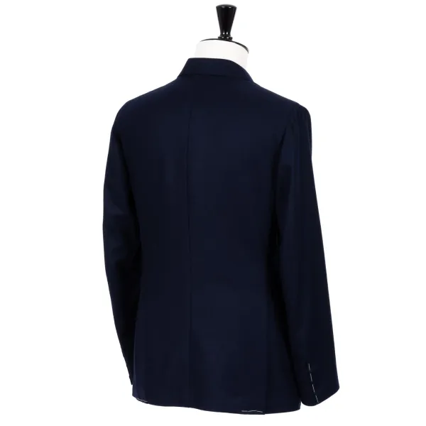 De Petrillo Double Breasted Jacket "Blazer Dorato" In Wool And Cashmere - Handmade