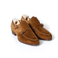 Saint Crispin's Double Monk "Apron" Made Of Light Brown Calfskin