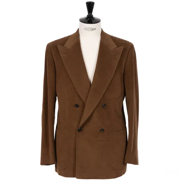 Cesare Attolini Double-Breasted Fine Corduroy Suit "Lusso Nel Paese" Made Of Original