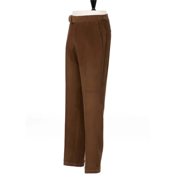 Cesare Attolini Double-Breasted Fine Corduroy Suit "Lusso Nel Paese" Made Of Original