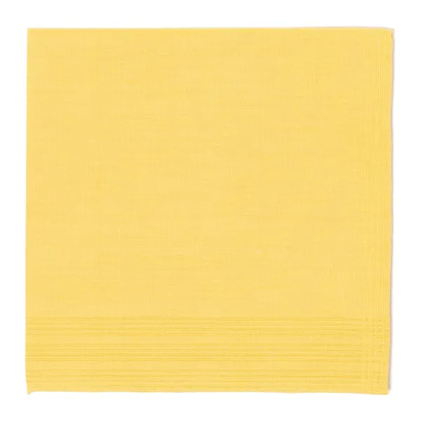 Simonnot-Godard Duras Jaune Pocket Square Made Of Linen And Cotton