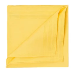 Simonnot-Godard Duras Jaune Pocket Square Made Of Linen And Cotton