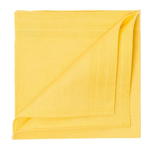 Simonnot-Godard Duras Jaune Pocket Square Made Of Linen And Cotton
