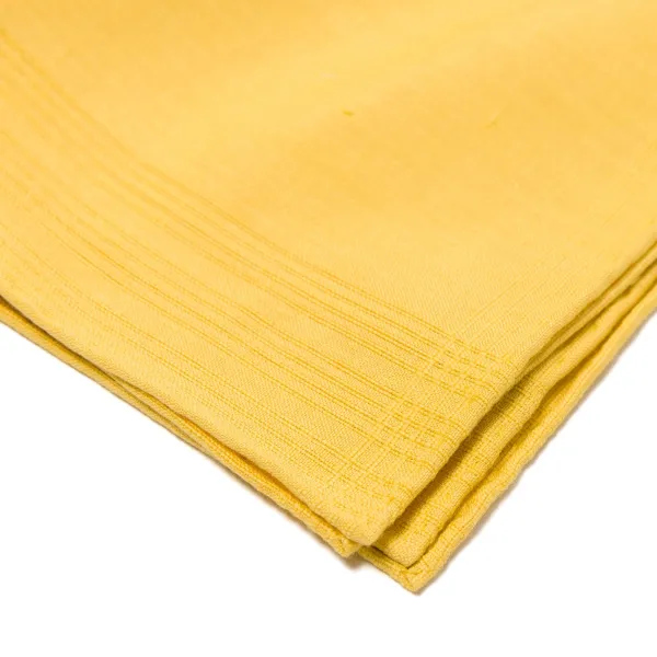 Simonnot-Godard Duras Jaune Pocket Square Made Of Linen And Cotton
