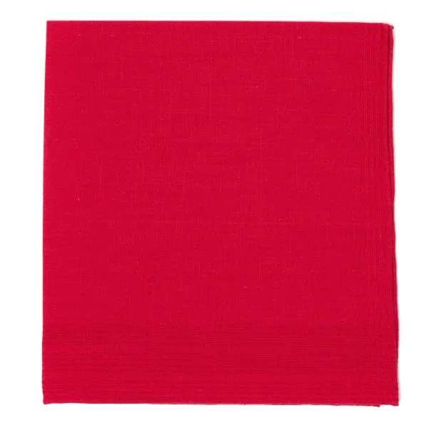Simonnot-Godard Duras Rouge Pocket Square Made Of Linen And Cotton