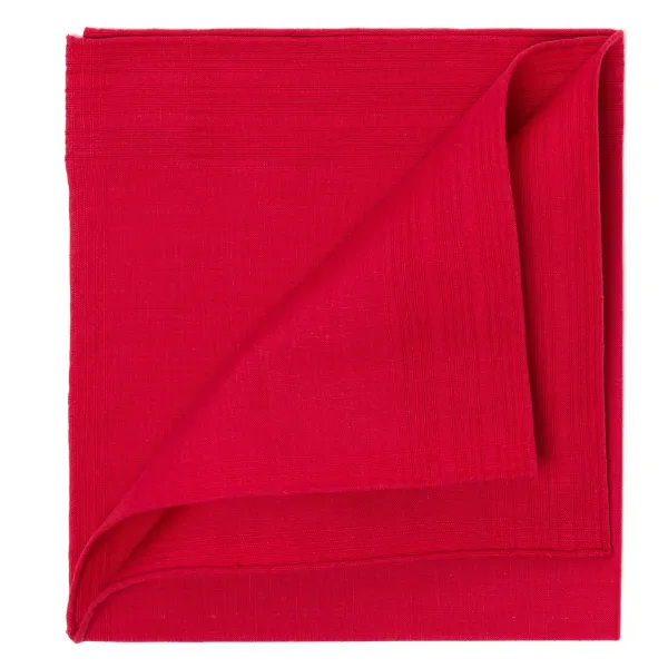 Simonnot-Godard Duras Rouge Pocket Square Made Of Linen And Cotton