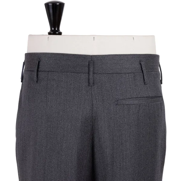 Rota Sartorial Exclusive For Michael Jondral: Grey Trousers "Hollywood" With Two Plea
