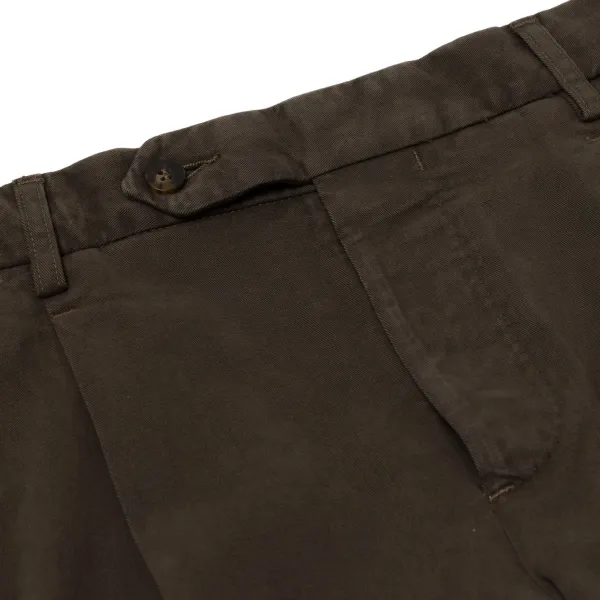 Rota Sport Exclusive For Michael Jondral: Brown Pants "Soft Chino" In A Cotton Mi