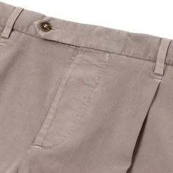 Rota Sport Exclusive For Michael Jondral: Greige Pants "Soft-Chino" In A Cotton M