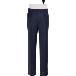 Rota Sartorial Exclusive For Michael Jondral: Trousers "New York" With Two Pleats - R