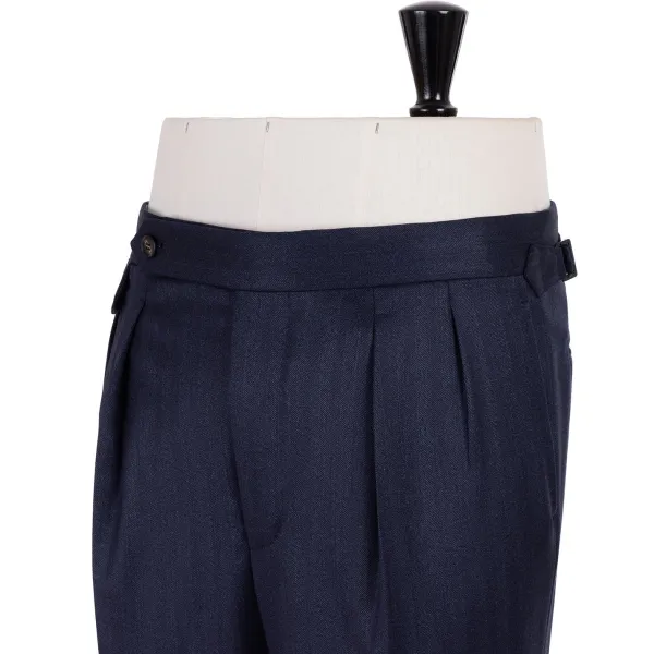 Rota Sartorial Exclusive For Michael Jondral: Trousers "New York" With Two Pleats - R