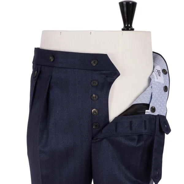 Rota Sartorial Exclusive For Michael Jondral: Trousers "New York" With Two Pleats - R
