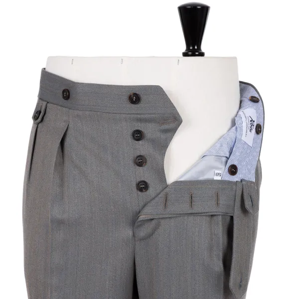 Rota Sartorial Exclusive For Michael Jondral: Trousers "New York" With Two Pleats - R