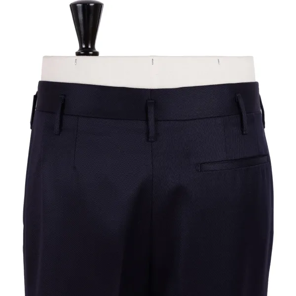 Rota Sartorial Exclusive For Michael Jondral: Dark Blue Trousers "Hollywood" With Two